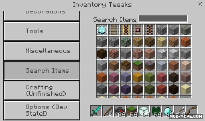 inventory tweaks 1.18.2